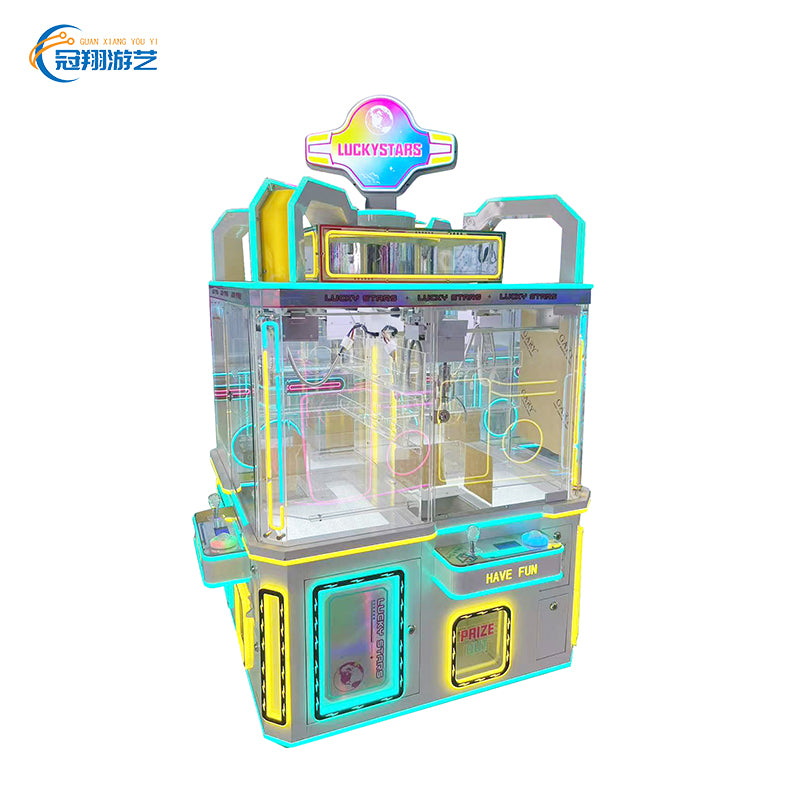 Amusement Game Room Coin Operated Arcade 4 Player Claw Crane Machine Plush Toy Catcher Mini Prize Vending Machine